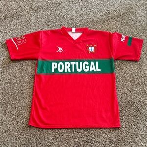 Portugal Men's Red Soccer Jersey